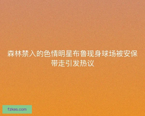 森林禁入的色情明星布鲁现身球场被安保带走引发热议
